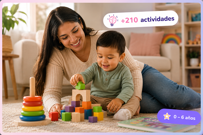 Mamá jugando con su bebé
